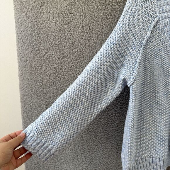 Habitat Clothes to Live Womens Sweater Medium Light Blue Wooden Button Lagenlook - Picture 5 of 9